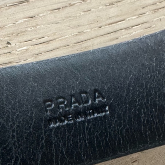 Prada belt black leather made in Italy 85/34 main image 6